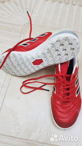 Бутсы кожаные сороконожки Adidas Copa 17.1, р-р 39