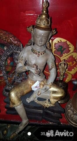 Бронза. Литьё. Статуя тара. непал