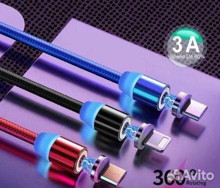 Магнитный шнур usb для micro, type-C