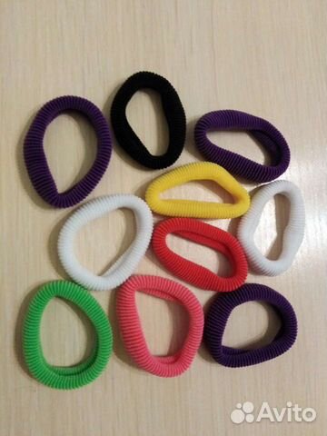 Резинки для волос разноцветные