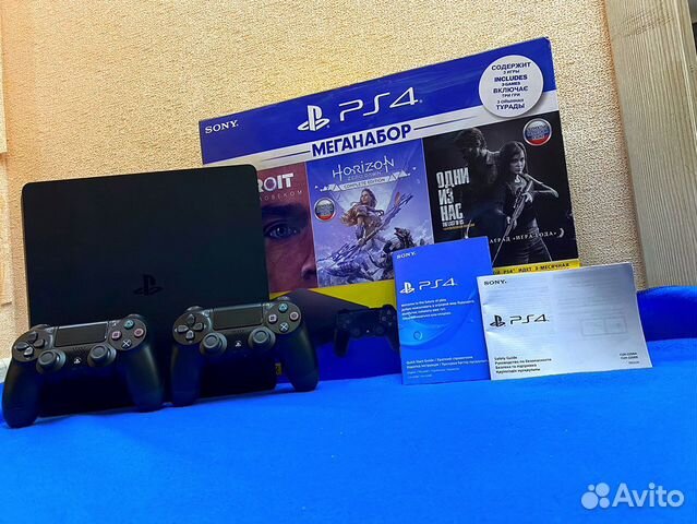 Sony playstation 4 PS4 + 2 геймпада 560+игр