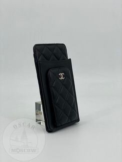Женская кожаная мини сумочка Chanel Шанель черная