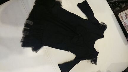 Нарядное чёрное платье для девочки