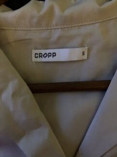 Бежевая рубашка Cropp с ремнем
