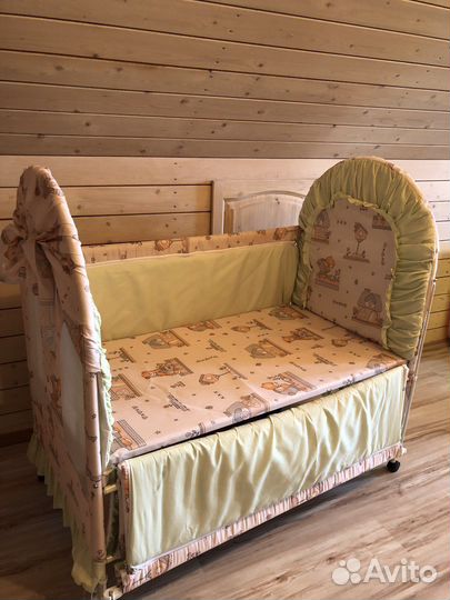 Кровать манеж leader kids