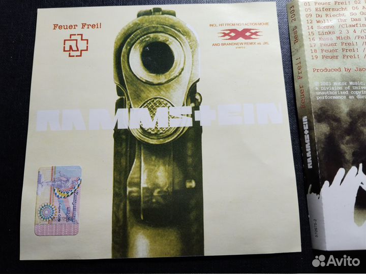 CD Rammstein - Feuer Frei полиграфия 2003 Motor mu