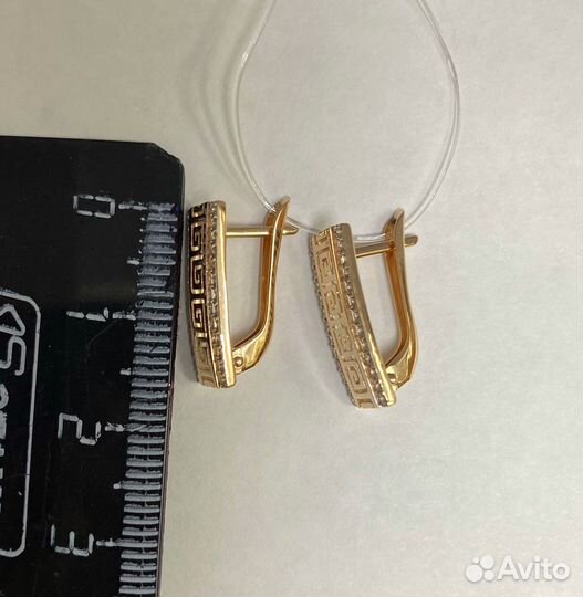 Золотые серьги 585 проба