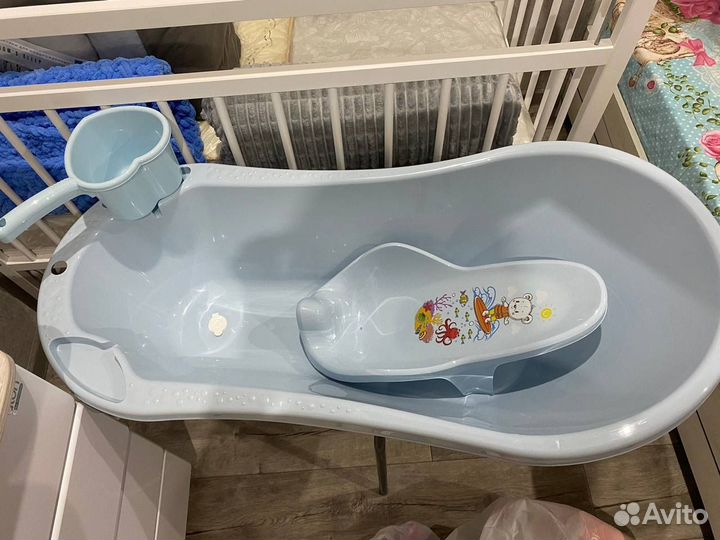 Ванночка для купания с горкой