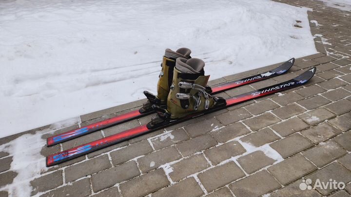 Горные лыжи 170 и ботинки размер 38/40