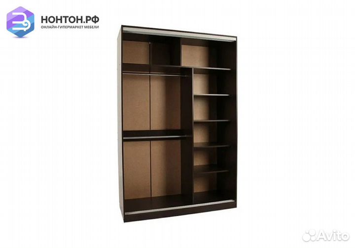 Шкаф-купе Гранд 4-600 птицы венге