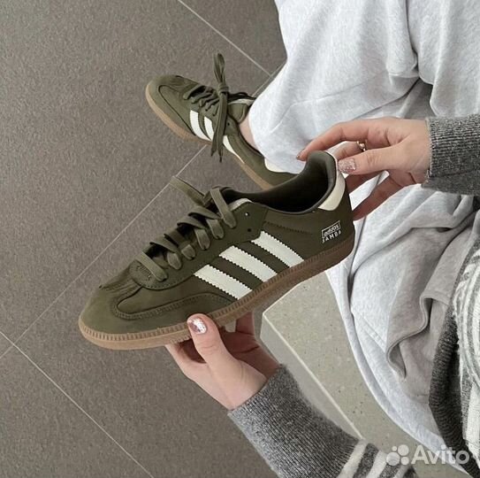 Кроссовки/кеды женские Adidas Samba olive оригинал