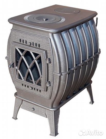 Чугунная печь-камин Бахта