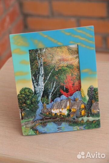 Фоторамка Oldena пластик рельефный пейзаж 10х15