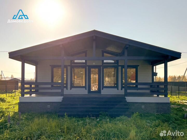 Каркасный дом для круглогодичного проживания 121м2