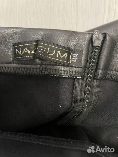 Кожаная юбка 44 размер