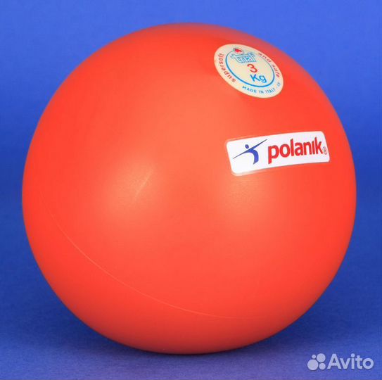 Ядро trial, супер-мягкая резина, для тренировок на улице и в помещениях, 6 кг Polanik VDL6