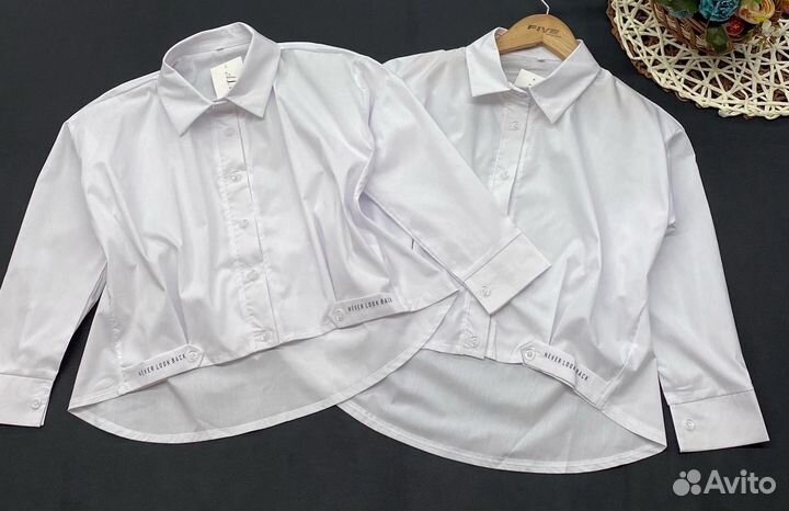 Модная рубашка для девочки, 134-158