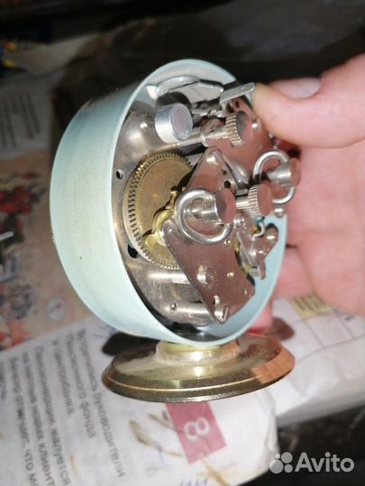 Металлические мини часы СССР, на рубинах