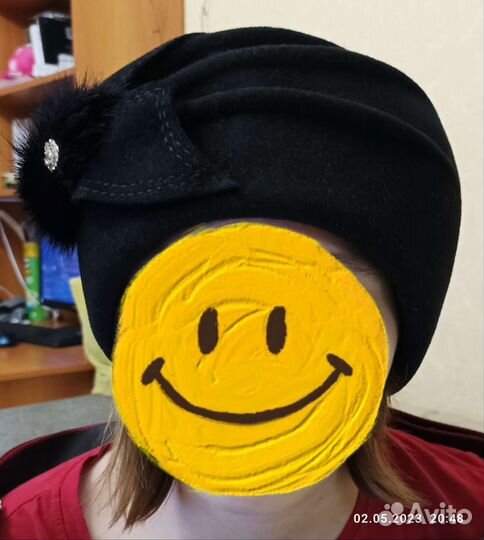 Шляпка женская фетровая