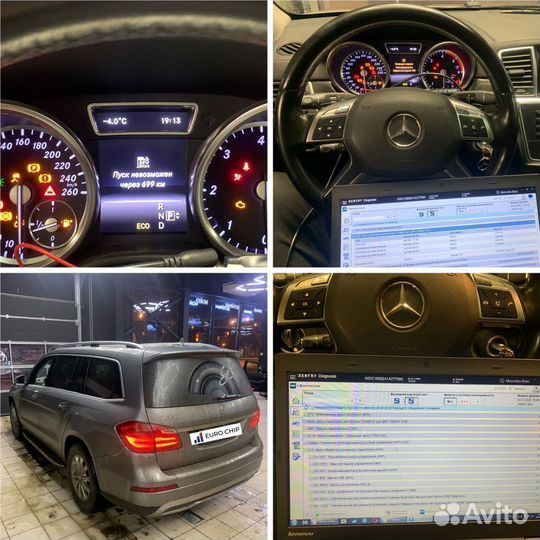 Отключение AdBlue Мочевины Mercedes GL X166