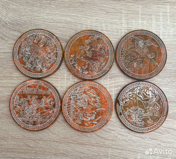 Сувенирные подставки для кружек Греция керамика