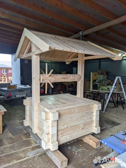 Изделие из дерева ручной работы, Колодец