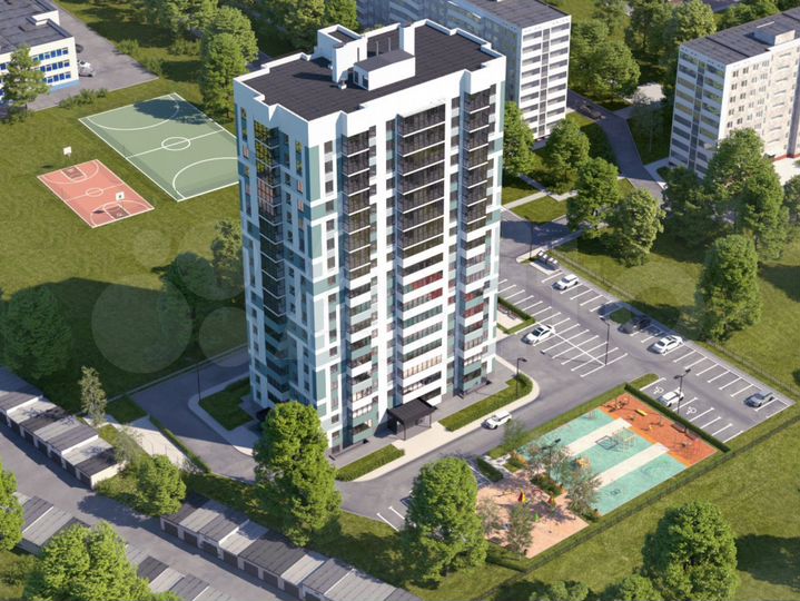 3-к. квартира, 88,7 м², 12/17 эт.