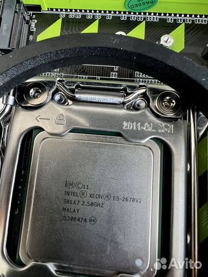 Комплект lga 2011 Xeon e5 2670 v2+32GB Ozu Samsung
