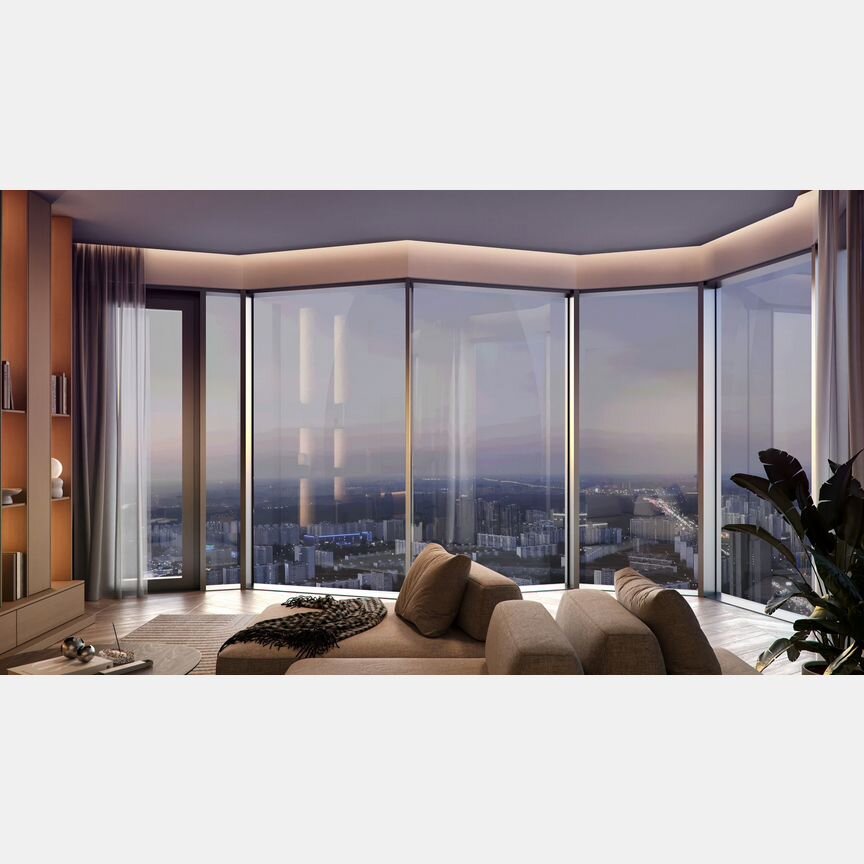 2-к. квартира, 65,4 м², 13/56 эт.