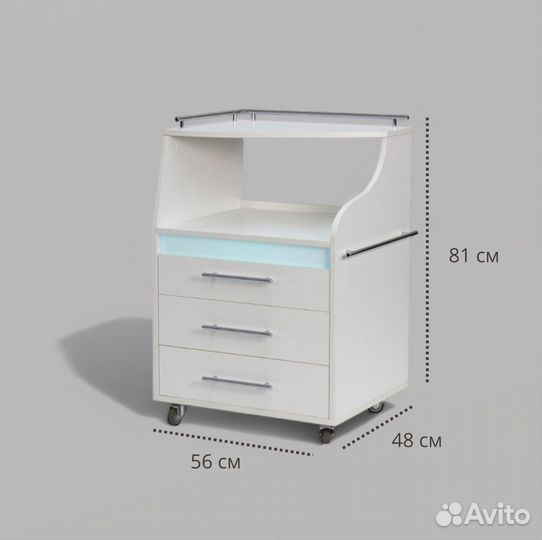 Педикюрная тумба спейс с функцией уф