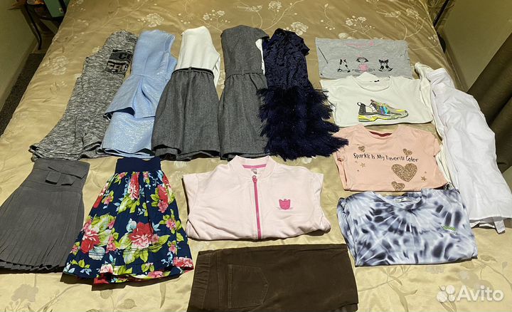 Пакет вещей для девочки рост 134