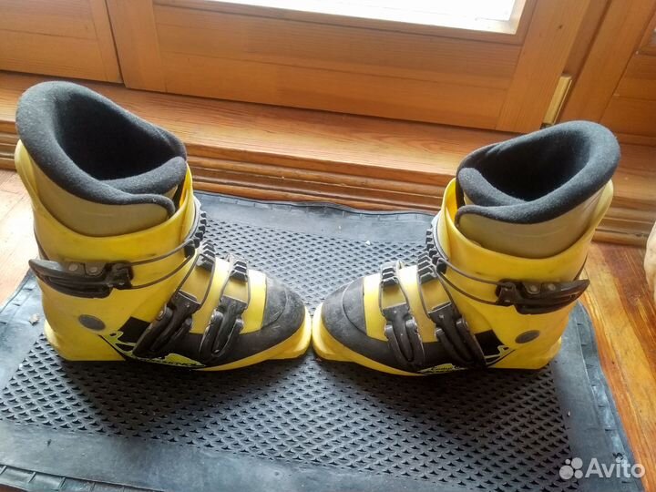 Горные лыжи детские 120 см и ботинки 23,7 см