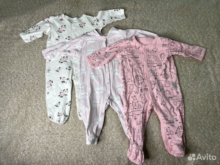 Вещи пакетом на девочку 62-68