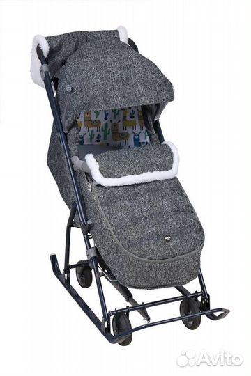 Санки коляска Ника 6, по низкой
