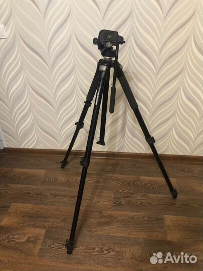 Штатив Manfrotto 055CLB с видео головкой 128RC