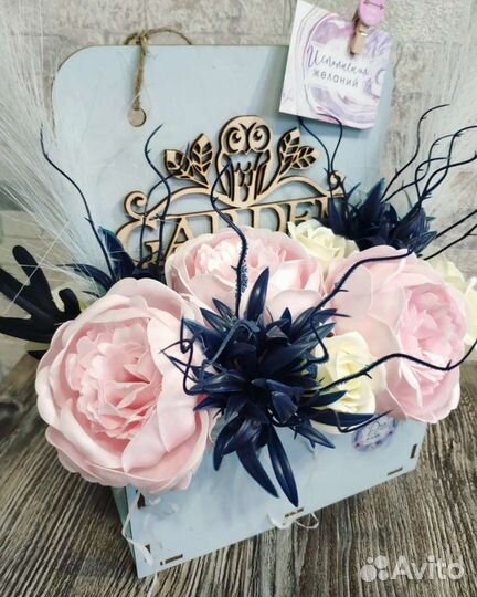 Букеты из мыльных цветов Интерьерные букеты