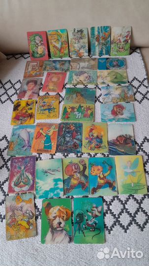 Переливные календарики СССР