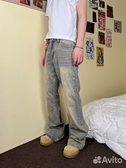 Джинсы клеш y2k
