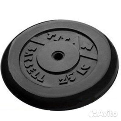 Блин обрезиненный titan Barbell 25 кг (d26)