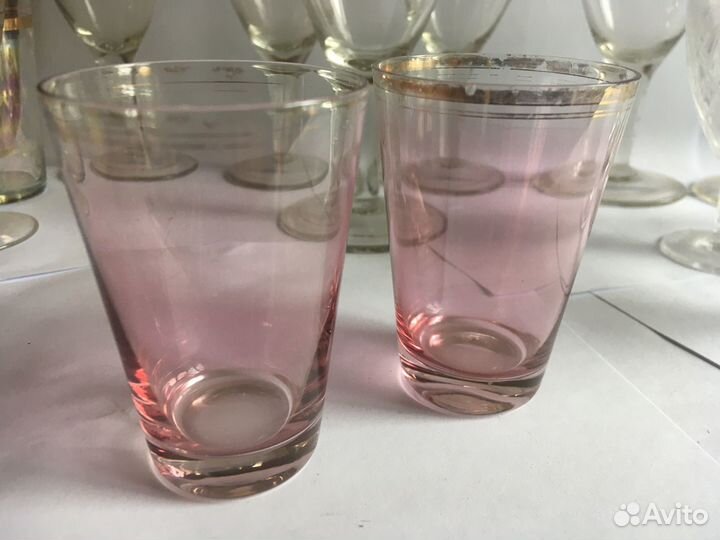 Стаканы рюмки стекло хрусталь