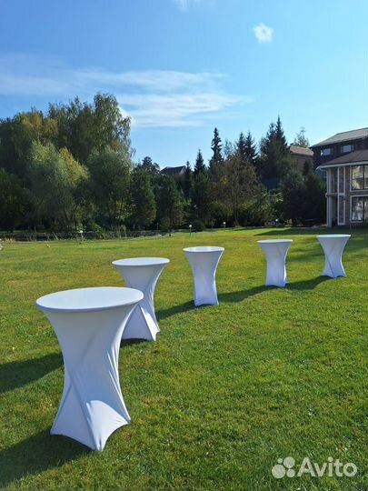 Аренда коктейльных и фуршетных столов