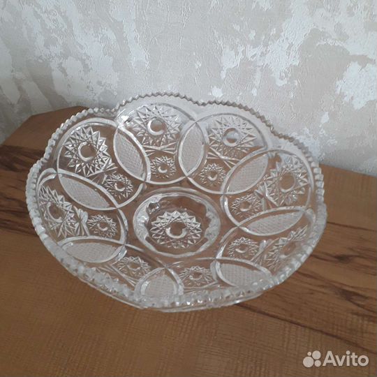 Ваза для фруктов на ножке СССР