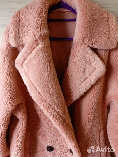 Шуба Чебурашка натуральная овчина 44 размер