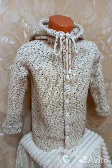 Кардиган детский вязаный ручной работы