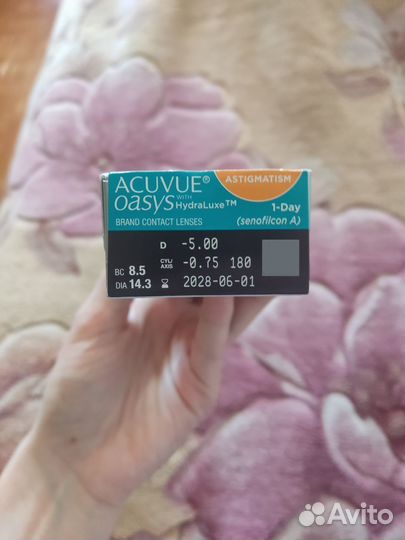 Линзы acuvue oasys astigmatism