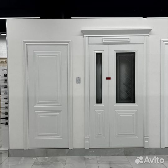 Двери межкомнатные серые p-3391