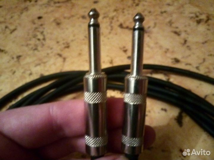 Кабель, Jack 6.3 - Jack 6.3, 2 шт. по 4 метра
