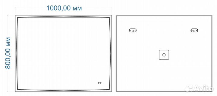Зеркало с подсветкой и подогревом Art&Max Firenze