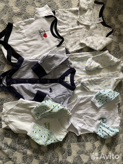 Детские вещи на мальчика 1-3 месяца
