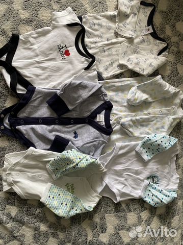 Детские вещи на мальчика 1-3 месяца